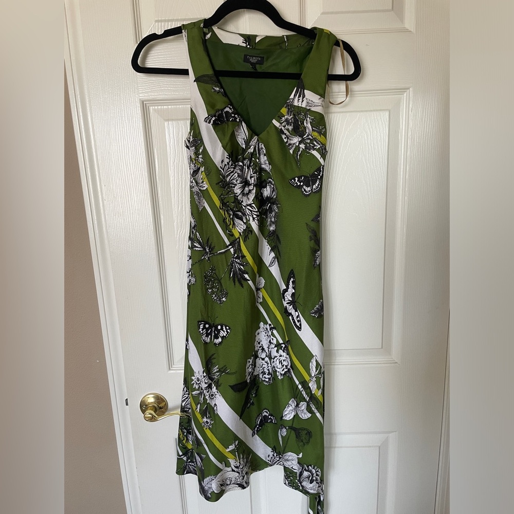 Talbots 100% silk shift dress